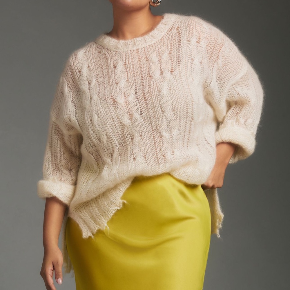 Anthropologie Posey Distressed Sweater
